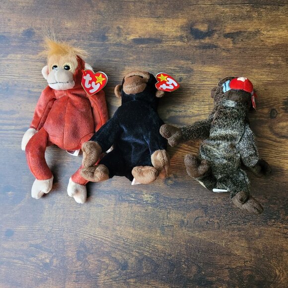 Ty Beanie Babies Schweetheart Congo Cheeks Primates Vintage NWT - Picture 2 of 10